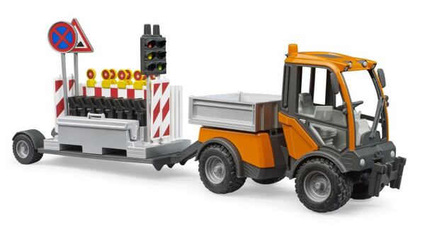 VarioCar met platform en aanhanger voor verkeersveiligheid - Bruder 2693