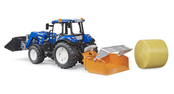 New Holland met voorlader en aanbouwdelen - Bruder 2187