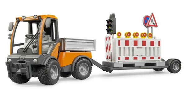 VarioCar met platform en aanhanger voor verkeersveiligheid - Bruder 2693