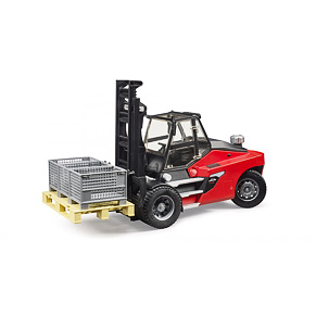 Linde HT 160 vorkheftruck met toebehoren - Bruder 2513