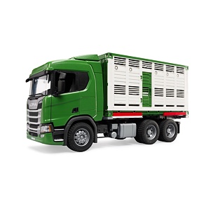 Scania dierentransporter met koefiguur - Bruder 3548