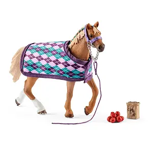 Engelse Volbloed met deken - Schleich 642360