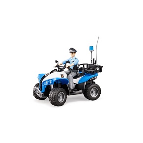 Politie quad met figuur - Bruder 63010
