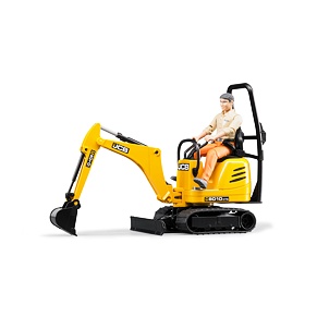 JCB 8010 CTS micro-graafmachine met figuur - Bruder 62002