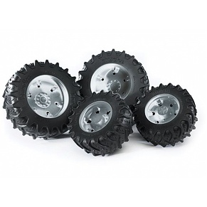 Aanbouwwielen zilver - Bruder 43317