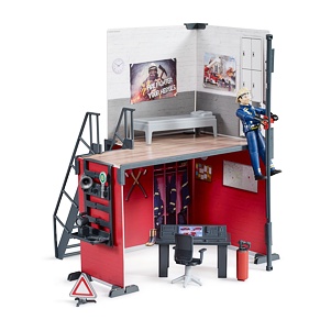 Brandweerkazerne met figuur - Bruder 62702