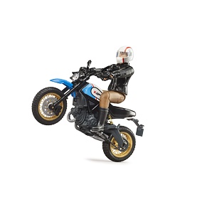 Ducati Scrambler Desert Slede met figuur - Bruder 63051
