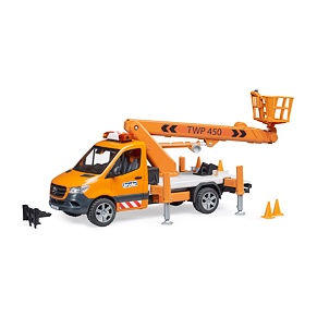 MB Sprinter met hoog hefwerkplatform - Bruder 2679