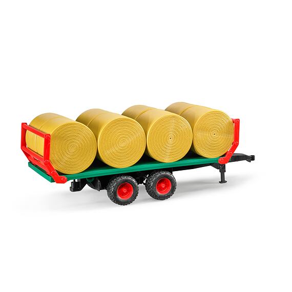 Balentransporter met 8 ronde hooibalen - Bruder 2220