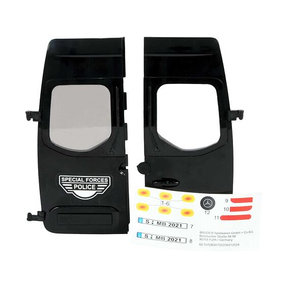 Achterdeuren voor MB Sprinter Police Special Forces - Bruder 42708