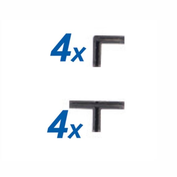 Wandkoppelingen voor BWORLD bouwpakketten - Bruder 46210