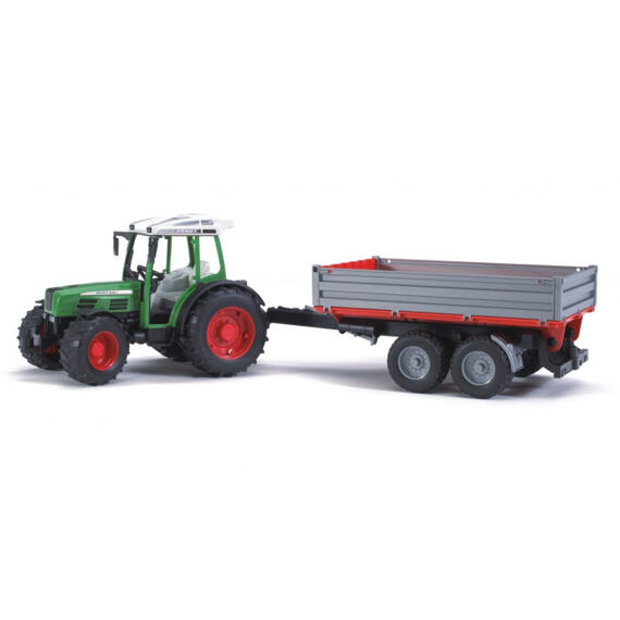 Fendt Farmer 209 S tractor + kipwagen - Bruder 2104