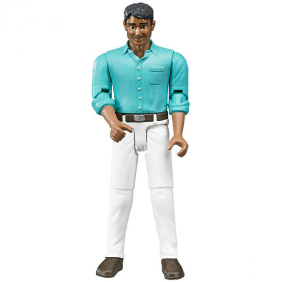 Figuur, witte broek - Bruder 60003
