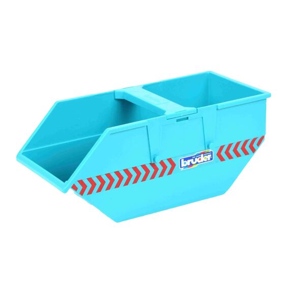 Turkooisgekleurde container voor de MAN TGA-vrachtwagen - Bruder 42741