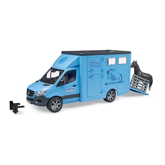 MB Sprinter voor dierentransport met paardenfiguur - Bruder 2674