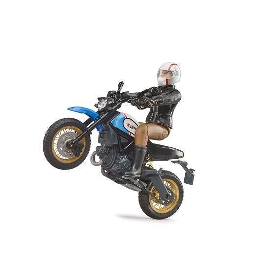 Ducati Scrambler Desert Slede met figuur - Bruder 63051