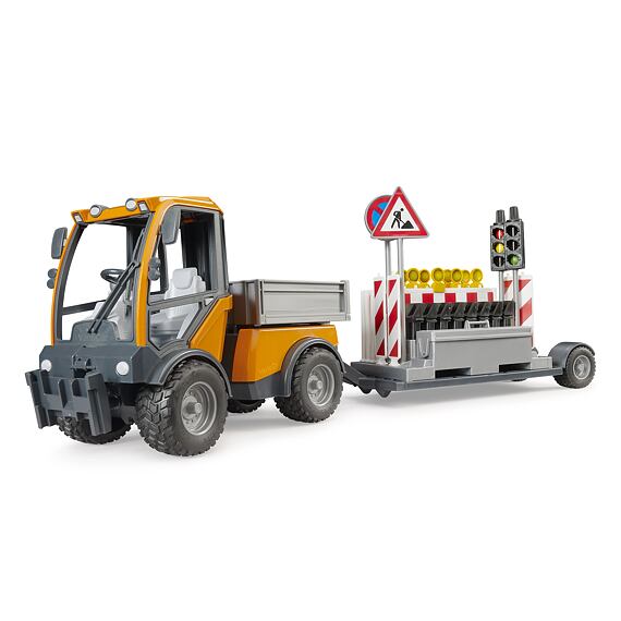 VarioCar met platform en aanhanger voor verkeersveiligheid - Bruder 2693