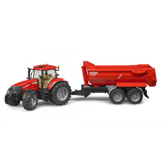 Case Puma CVX 230 tractor  met Krampe wagen - Bruder 3099
