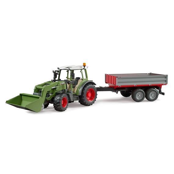 Fendt Vario 211 tractor met voorlader en kiepwagen - Bruder 2182