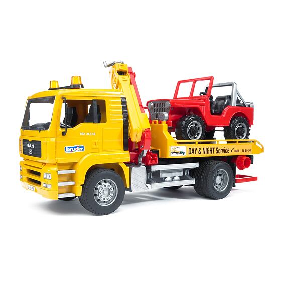 Sleepdienst MAN TGA + JEEP - Bruder 2750