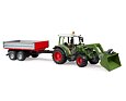 Fendt Vario 211 trekker met voorlader en kiepbak - Bruder 2182