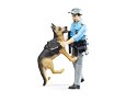 Politieagent met hond - Bruder 62150