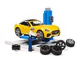 Tankstation, roadster en monteur - Bruder 62112