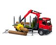 MB Arocs vrachtwagen met houtdrager + 3 houtblokken - Bruder 3669