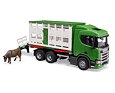 Scania dierentransporter met koe figuur - Bruder 3548