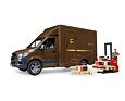 MB Sprinter UPS met chauffeur en toebehoren - Bruder 2678