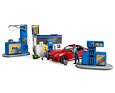 Tankstation met wasstraat en auto - Bruder 62111