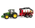 John Deere 7R 350 met houtdrager - Bruder 3154