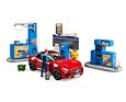 Tankstation met wasstraat en auto - Bruder 62111
