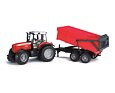 Massey Ferguson 7480 trekker met wagen - BRUDER 2045
