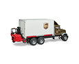 Mack Granite UPS s vysokozdvižným vozíkem - Bruder 2828