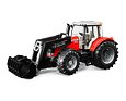 Massey Ferguson 7624 trekker met voorlader - BRUDER 3047