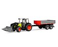 Claas Nectis 267F trekker + voorlader + wagen - Bruder 2112
