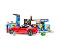 Tankstation met wasstraat en auto - Bruder 62111