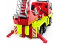 MAN vrachtwagen met brandladder en werkende brandweerwagen - Bruder 1760