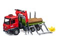 MB Arocs vrachtwagen met houtdrager + 3 houtblokken - Bruder 3669