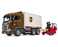 Logistiek Scania UPS met vorkheftruck - Bruder 3582
