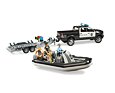 Politie RAM 2500 met trailer, boot en zwaailamp - Bruder 2507