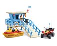 Kustwachttoren met quad, scooter en strandwacht - Bruder 62780