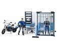 Politiebureau met rechercheur en motor - Bruder 62732