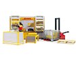 DHL filiaal met figuur - Bruder 62251