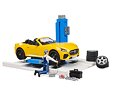 Tankstation, roadster en monteur - Bruder 62112