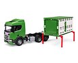 Scania dierentransporter met koe figuur - Bruder 3548