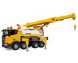 Scania vrachtwagen met Liebherr kraan - Bruder 3571