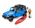Jeep Wrangler Rubicon Unlimited met kajak en kajakker - Bruder 2529