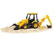 JCB MIDI CX trekker met voorlader en bak - Bruder 2427